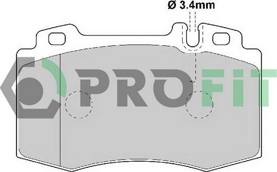 Profit 5000-1661 - Kit de plaquettes de frein, frein à disque cwaw.fr