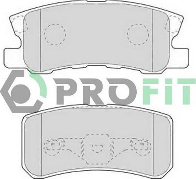 Profit 5000-1604 - Kit de plaquettes de frein, frein à disque cwaw.fr