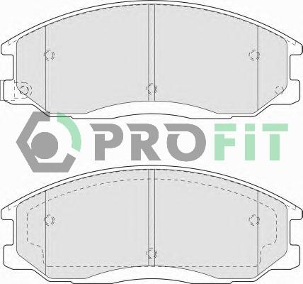 Profit 5000-1605 C - Kit de plaquettes de frein, frein à disque cwaw.fr