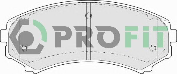 Profit 5000-1603 - Kit de plaquettes de frein, frein à disque cwaw.fr