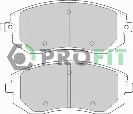 Profit 5000-1639 - Kit de plaquettes de frein, frein à disque cwaw.fr