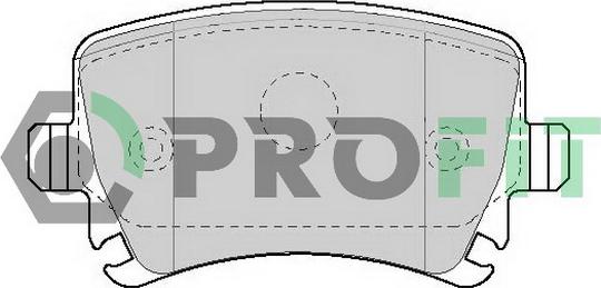 Profit 5000-1636 C - Kit de plaquettes de frein, frein à disque cwaw.fr