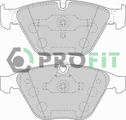 Profit 5000-1628 C - Kit de plaquettes de frein, frein à disque cwaw.fr