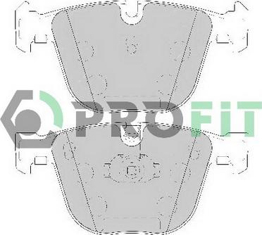 Profit 5000-1672 C - Kit de plaquettes de frein, frein à disque cwaw.fr