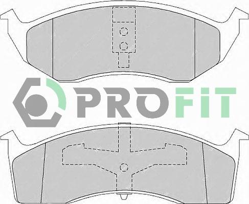 Profit 5000-1098 - Kit de plaquettes de frein, frein à disque cwaw.fr