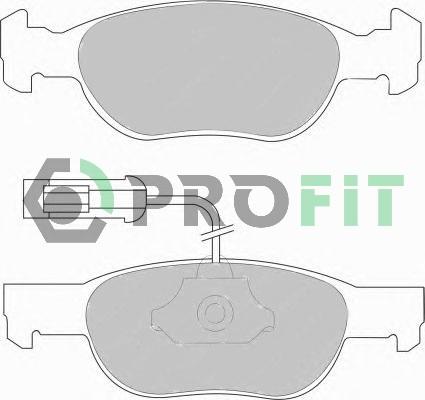 Profit 5000-1040 - Kit de plaquettes de frein, frein à disque cwaw.fr