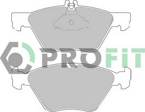 Profit 5000-1050 - Kit de plaquettes de frein, frein à disque cwaw.fr