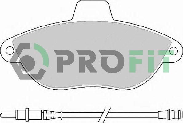 Profit 5000-1002 C - Kit de plaquettes de frein, frein à disque cwaw.fr