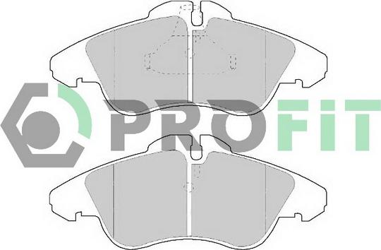 Profit 5000-1038 C - Kit de plaquettes de frein, frein à disque cwaw.fr