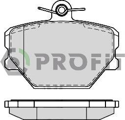 Profit 5000-1162 - Kit de plaquettes de frein, frein à disque cwaw.fr