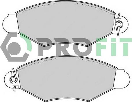 Profit 5000-1135 - Kit de plaquettes de frein, frein à disque cwaw.fr