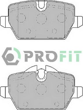 Profit 5000-1806 C - Kit de plaquettes de frein, frein à disque cwaw.fr