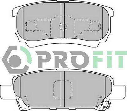 Profit 5000-1839 - Kit de plaquettes de frein, frein à disque cwaw.fr