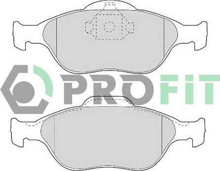 Profit 5000-1394 C - Kit de plaquettes de frein, frein à disque cwaw.fr