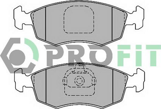 Profit 5000-1376 C - Kit de plaquettes de frein, frein à disque cwaw.fr