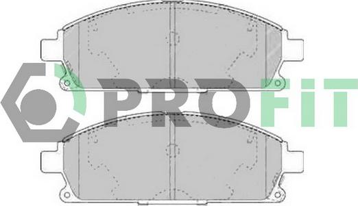 Profit 5000-1263 C - Kit de plaquettes de frein, frein à disque cwaw.fr