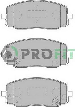 Profit 5000-1783 - Kit de plaquettes de frein, frein à disque cwaw.fr