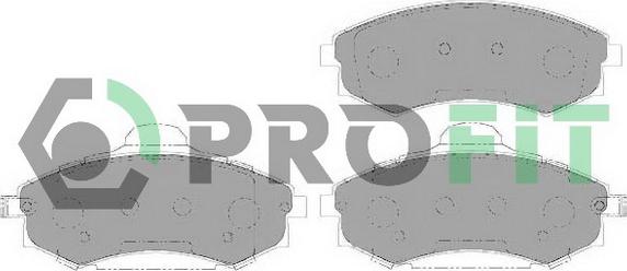 Profit 5000-1737 C - Kit de plaquettes de frein, frein à disque cwaw.fr