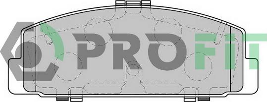 Profit 5000-1721 - Kit de plaquettes de frein, frein à disque cwaw.fr