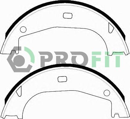 Profit 5001-0546 - Jeu de mâchoires de frein cwaw.fr