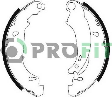 Profit 5001-0584 - Jeu de mâchoires de frein cwaw.fr