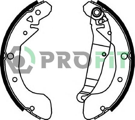 Profit 5001-0695 - Kit de plaquettes de frein, frein à disque cwaw.fr