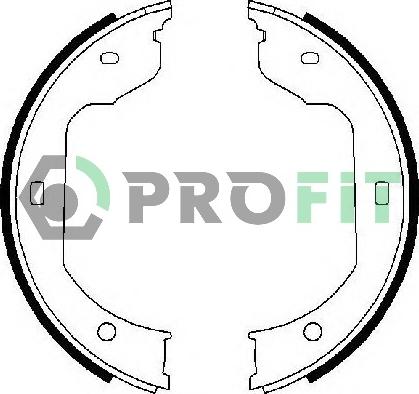 Profit 5001-0668 - Jeu de mâchoires de frein cwaw.fr
