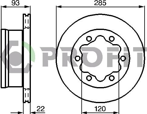 Profit 5010-0191 - Disque de frein cwaw.fr