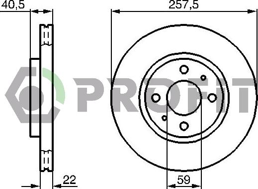 Profit 5010-0762 - Disque de frein cwaw.fr