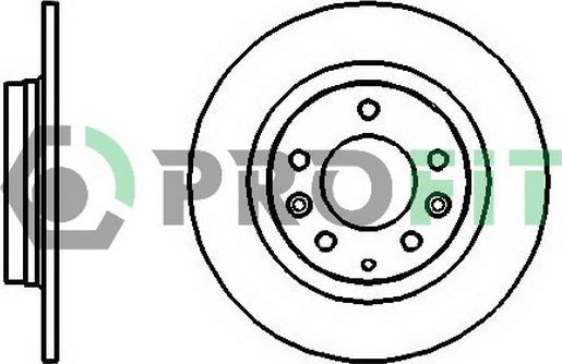 Blue Print ADM54360 - Disque de frein cwaw.fr