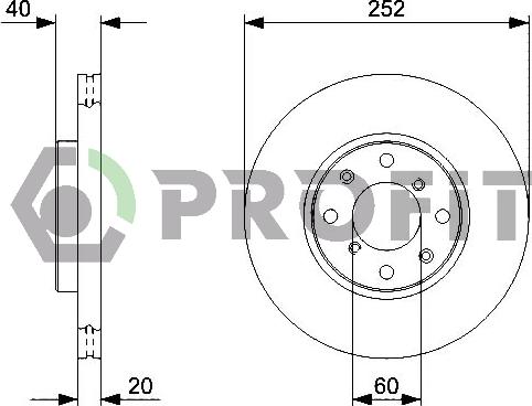 Profit 5010-1520 - Disque de frein cwaw.fr