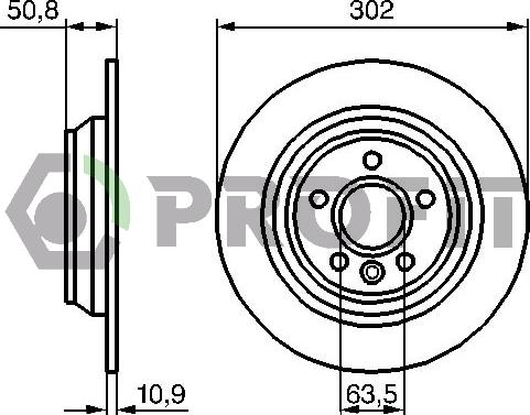 Profit 5010-1635 - Disque de frein cwaw.fr