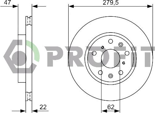 Profit 5010-1620 - Disque de frein cwaw.fr