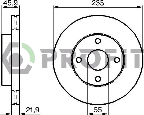 Profit 5010-1104 - Disque de frein cwaw.fr