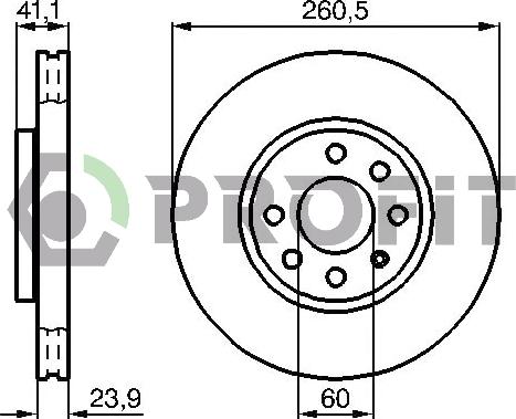 Profit 5010-1131 - Disque de frein cwaw.fr