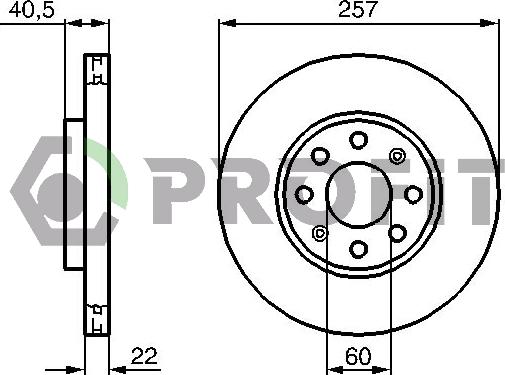 Profit 5010-1304 - Disque de frein cwaw.fr