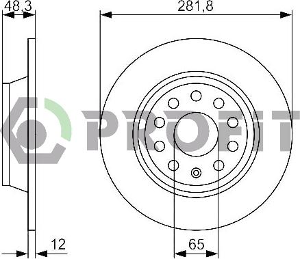 Profit 5010-1306 - Disque de frein cwaw.fr