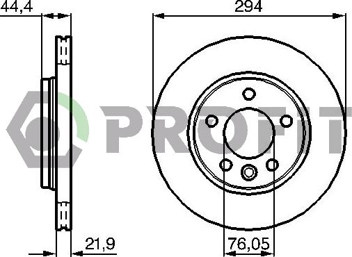 Profit 5010-1286 - Disque de frein cwaw.fr