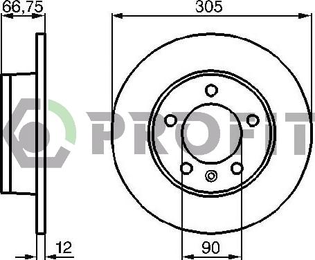 Profit 5010-1272 - Disque de frein cwaw.fr