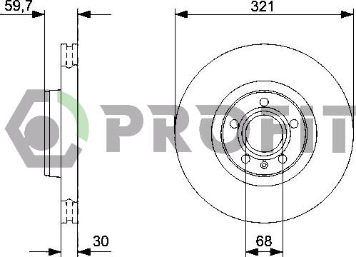 Profit 5010-1277 - Disque de frein cwaw.fr