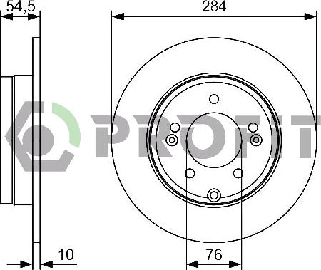 Profit 5010-1787 - Disque de frein cwaw.fr