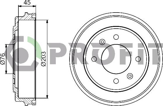 Profit 5020-0041 - Tambour de frein cwaw.fr