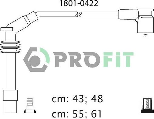 Profit 1801-0422 - Kit de câbles d'allumage cwaw.fr