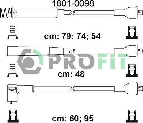 Profit 1801-0098 - Kit de câbles d'allumage cwaw.fr