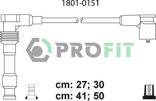 Profit 1801-0151 - Kit de câbles d'allumage cwaw.fr