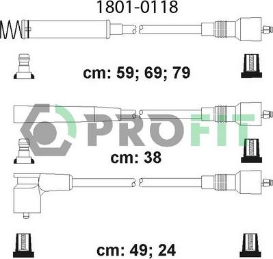 Profit 1801-0118 - Kit de câbles d'allumage cwaw.fr