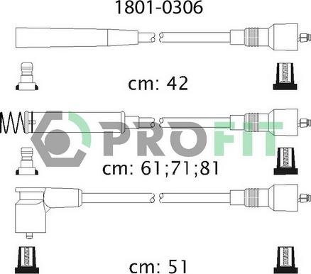 Profit 1801-0306 - Kit de câbles d'allumage cwaw.fr