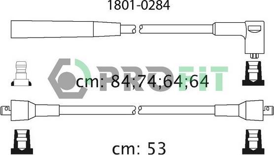 Profit 1801-0284 - Kit de câbles d'allumage cwaw.fr