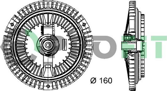 Profit 1720-3015 - Embrayage, ventilateur de radiateur cwaw.fr