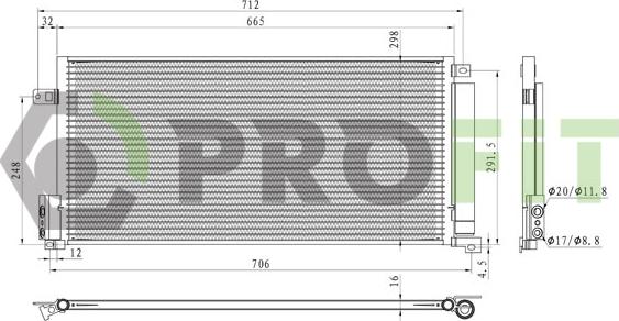 Profit 1770-0525 - Condensateur, climatisation cwaw.fr